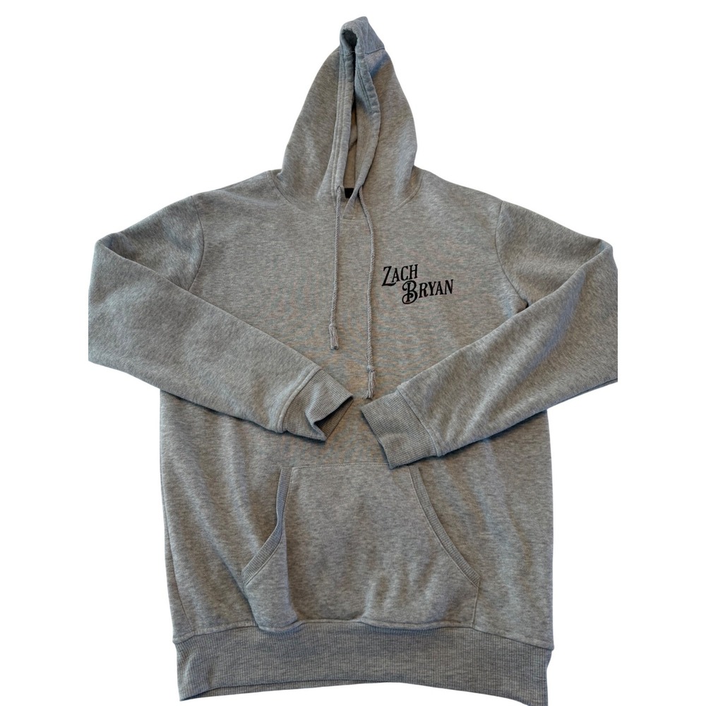 Zach Bryan Sunflowers Ribcage Hoodie Gray Graphic Sweatshirt Medium